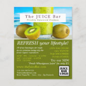 Kiwi Fruit, Juice Bar Advertising Flyer (Vorne)