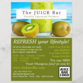 Kiwi Fruit, Juice Bar Advertising Flyer (Vorne)