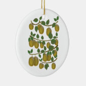Kiwi Fruit Keramik Ornament (Rechts)