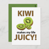 Kiwi Fruit Lover Postkarte (Vorne/Hinten)