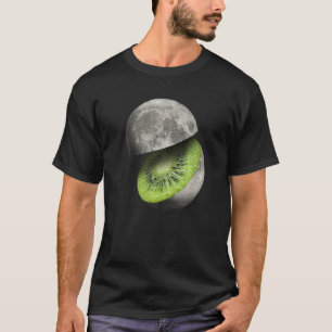 Kiwi Fruit Moon Planet bricht Astronomie Space Sci T-Shirt