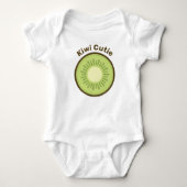 Kiwi Fruit Slice Baby Strampler (Vorderseite)