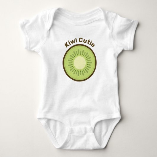 Kiwi Fruit Slice Baby Strampler (Vorderseite)