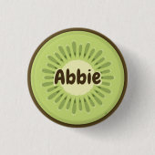 Kiwi Fruit Slice Button (Vorderseite)