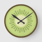 Kiwi Fruit Slice Runde Wanduhr (Vorderseite)