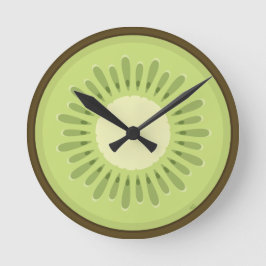 Kiwi Fruit Slice Runde Wanduhr