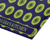 Kiwi Fruit Slices Gemustert Kitchen Schneidebrett (Ecke)