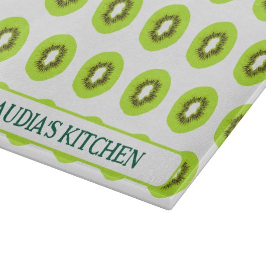 Kiwi Fruit Slices Tropical Kitchen Schneidebrett (Ecke)