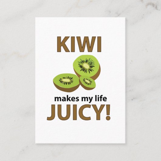 Kiwi Fruit Visitenkarte (Vorderseite)