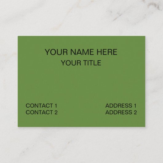 Kiwi Fruit Visitenkarte (Rückseite)