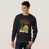 Kiwi Fruit Xmas Decorations Santa Kiwi Fruit Chri Sweatshirt (Vorne ganz)