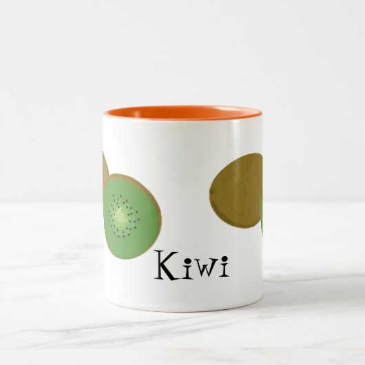 Kiwi Fruit Zweifarbige Tasse (Mittel)