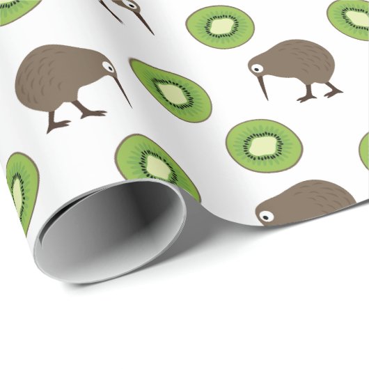 Kiwi Geschenkpapier (Rolleneckpunkt)