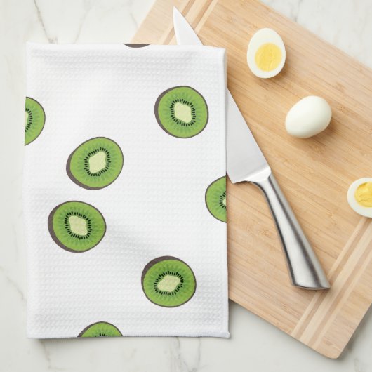 Kiwi Geschirrtuch (Viertel Falte)