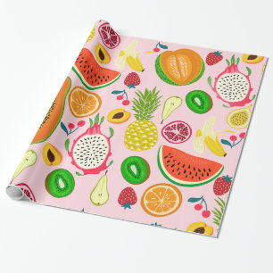 Kiwi-Granatapfel Geschenkpapier