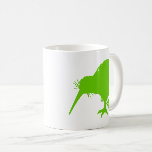 Kiwi Green Bird Kaffeetasse (VorderseiteRechts)