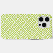 Kiwi Green Griechisches Schlüsselmuster Case-Mate iPhone Hülle (Rückseite (Horizontal))