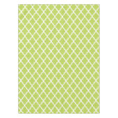 Kiwi Green Quatrefoil Tiles Pattern Tischdecke (Vorderseite)