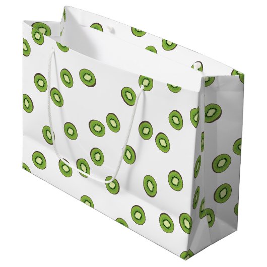 Kiwi Große Geschenktüte (Vorderseite Schrägansicht)