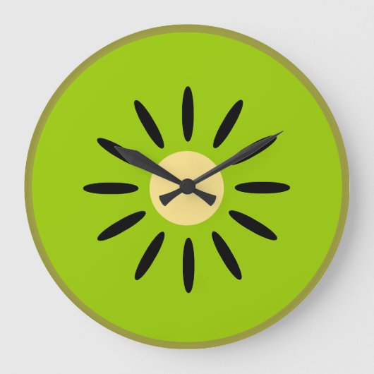 Kiwi Große Wanduhr (Vorderseite)