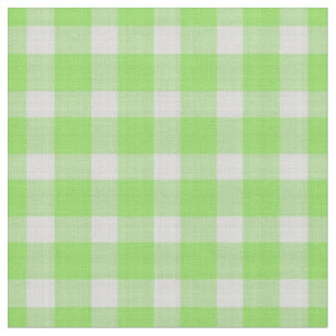 Kiwi Grün und weiß kariert Gingham-Karo Stoff