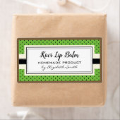 Kiwi-Grünfrucht-Aroma-Lippenbalsam-Verpackungsetik (Insitu)