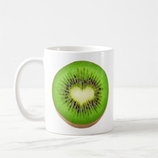 Kiwi Herz Kaffeetasse (Links)