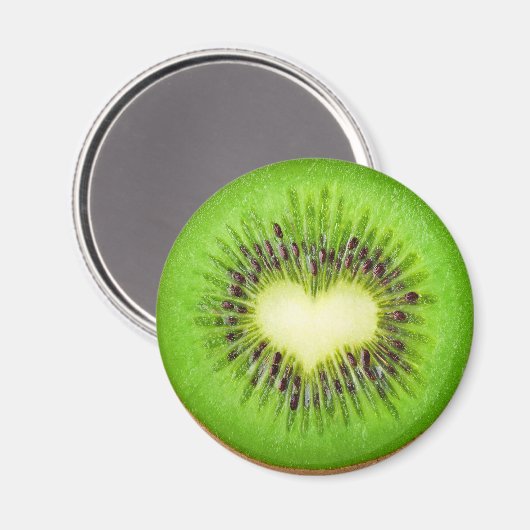 Kiwi Herz Magnet (Vorderseite/Rückseite)