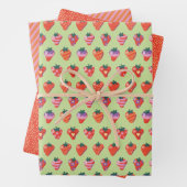 Kiwi Illustriert Strawberry Geschenksammlung Geschenkpapier Set (Beispiel)