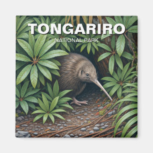 Kiwi in Tongariro Nationalpark Neuseeland Magnet