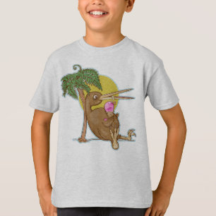 Kiwi isst Eiskrem T-Shirt