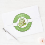 Kiwi Jam Label Runder Aufkleber (Umschlag)