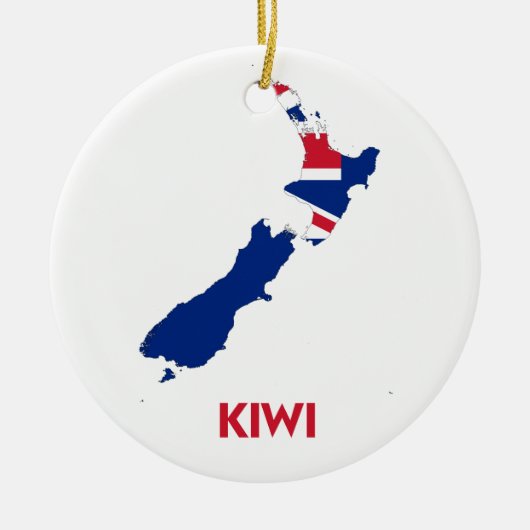 KIWI-KARTE KERAMIK ORNAMENT (Vorne)