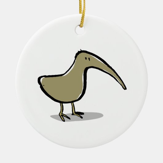 Kiwi Keramik Ornament (Vorne)