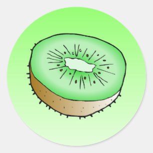 Kiwi - Klassischer Rundaufkleber Runder Aufkleber