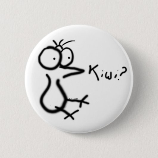"Kiwi?" Knopf! Button (Vorderseite)