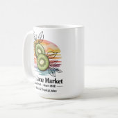 Kiwi Lane Market Kaffeetasse (Vorderseite Links)