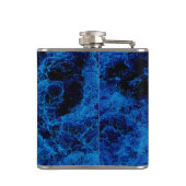 "Kiwi-Lebensstil" - eine Touch blauen Slice#2 Flachmann (Rückseite)