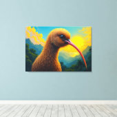 Kiwi Leinwanddruck (Insitu (Holzboden))