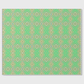 Kiwi Lime Green Alternative Diamond Muster Geschenkpapier (Flach)