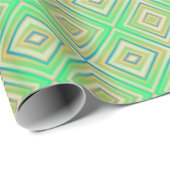 Kiwi Lime Green Alternative Diamond Muster Geschenkpapier (Rolleneckpunkt)