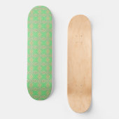 Kiwi Lime Green Alternative Diamond Muster Skateboard (Vorderseite)