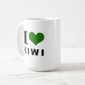 Kiwi lover kaffeetasse (Vorderseite Links)