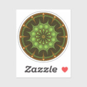 Kiwi Mandala Sticker (Blatt)