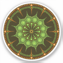 Kiwi Mandala Sticker