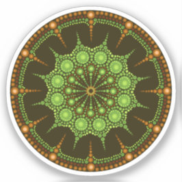 Kiwi Mandala Sticker