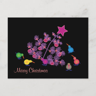 Kiwi: Merry Christmas Feiertagspostkarte