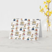 Kiwi Music Pattern Karte (Gelbe Blume)