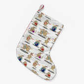 Kiwi Music Pattern Kleiner Weihnachtsstrumpf (Vorderansicht (hängend))