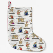 Kiwi Music Pattern Kleiner Weihnachtsstrumpf (Vorderseite)